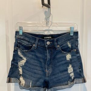Express jean shorts